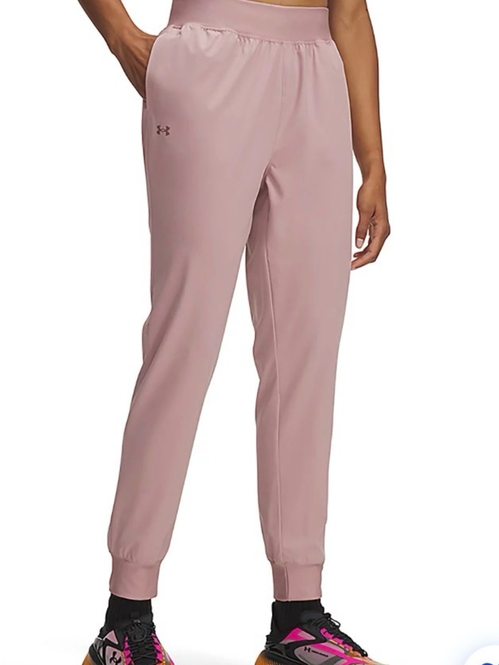 Under ArmourSport High Rise Woven Pants Tourmaline Pink Womens 2X